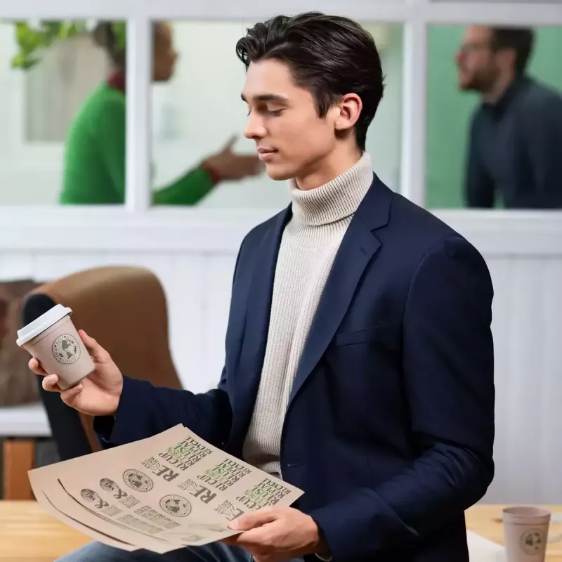 HERMA 10761 lipnios etiketės, apvalios, rudos, nuolatinis lipnumas, 4 cm, 480 vnt.