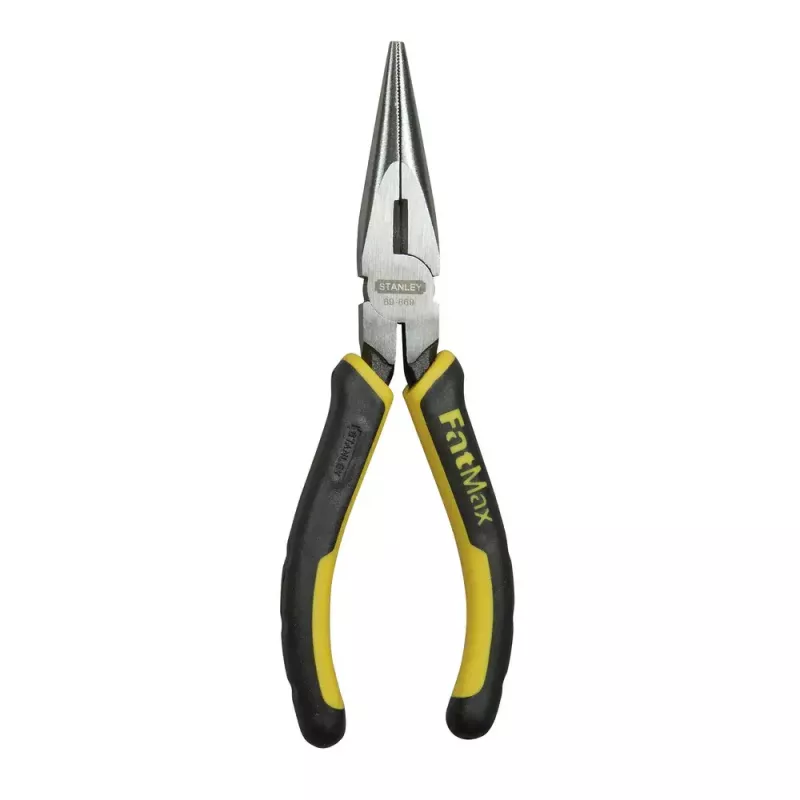Replės smailianosės Stanley FATMAX 1/2 Round Nose Pliers Juodos Geltonos