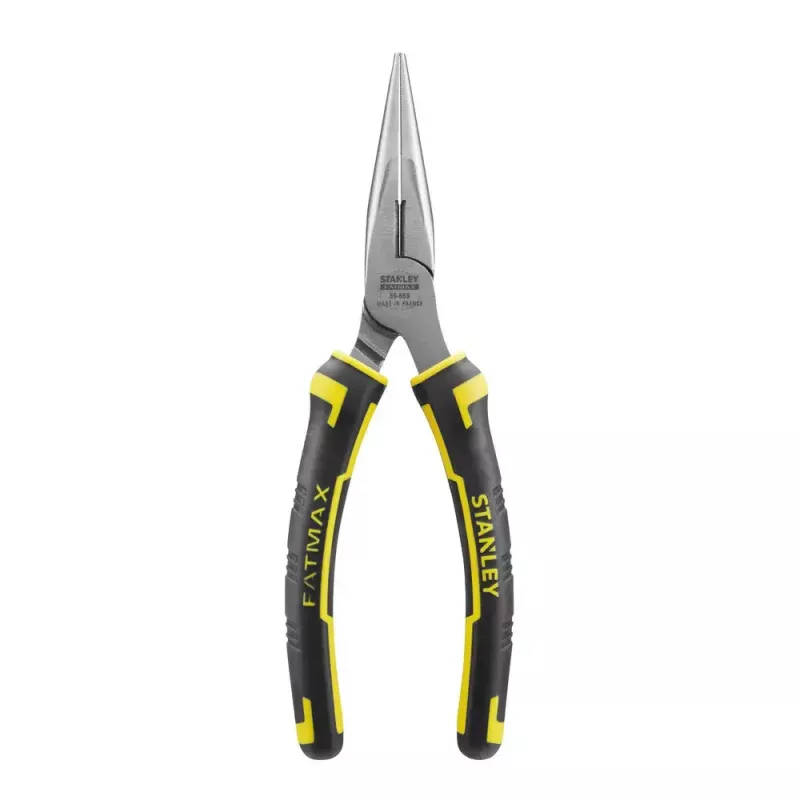 Replės smailianosės Stanley FATMAX 1/2 Round Nose Pliers Juodos Geltonos