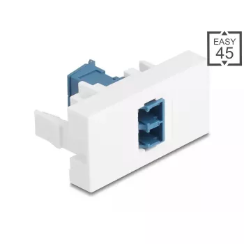 DeLOCK 90876 lyties keitiklis LC Duplex Mėlyna Balta