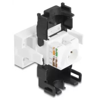 DeLOCK 90879 lyties keitiklis RJ45 LSA 180° juoda balta