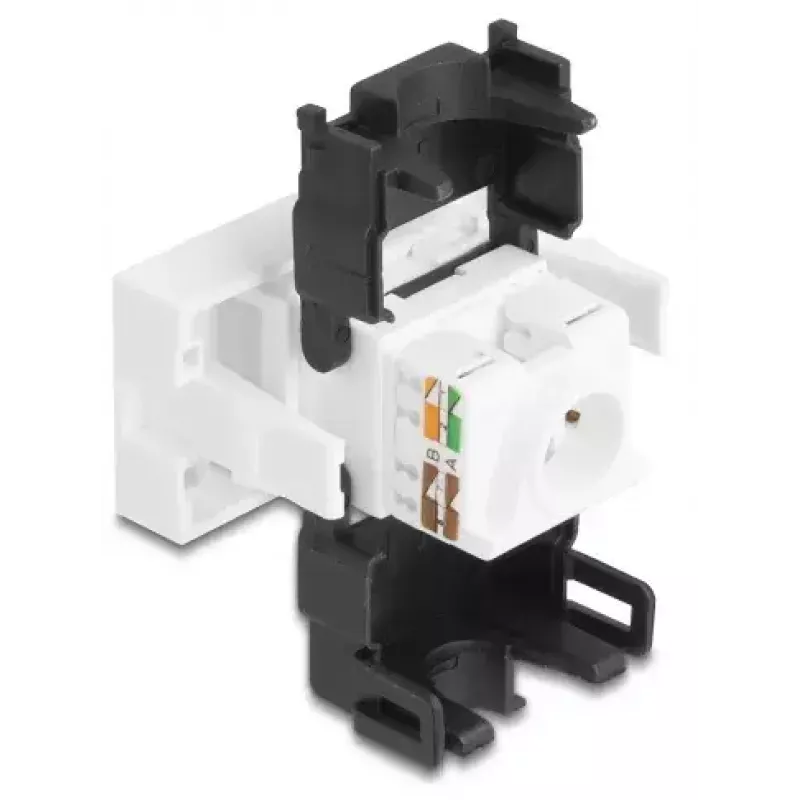 DeLOCK 90879 lyties keitiklis RJ45 LSA 180° juoda balta