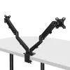Lindy 40708 Dual Mount stalo dujinė spyruoklinė svirtis, juoda