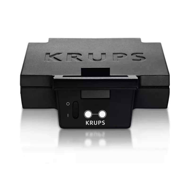 Sumuštinių keptuvė KRUPS FDK461, 850 W, juoda, 4 sumuštiniams, 234×265×108 mm