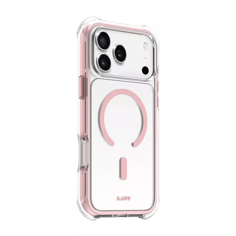 LAUT L_IP25D_AP_P AERO PROTECT dėklas iPhone 17 Pro Max telefonui, Lace Pink (rožinis)