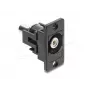Keystone modulis DELOCK 91112 — plokščias RCA–RCA, juoda/balta