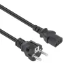 Manhattan maitinimo laidas, CEE 7/4 Schuko – C13, 5 m, 10 A, juodas