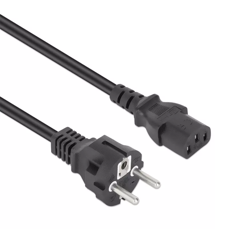 Manhattan maitinimo laidas, CEE 7/4 Schuko – C13, 5 m, 10 A, juodas