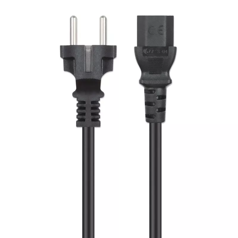 Manhattan maitinimo laidas, CEE 7/4 Schuko – C13, 5 m, 10 A, juodas