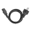 Manhattan maitinimo laidas, CEE 7/4 Schuko – C13, 5 m, 10 A, juodas