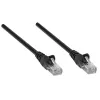 Intellinet tinklo jungiamasis kabelis, Cat5e, 20 m, juodas, CCA, U/UTP, PVC, RJ45, paauksuoti kontaktai, apsaugotas nuo užkabinimo, su gaubtu, visam laikui