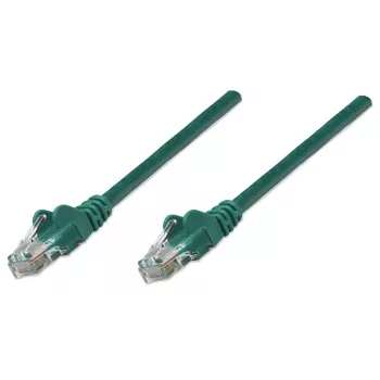 Intellinet tinklo jungiamasis laidas, Cat5e, 20 m, žalias, CCA, U/UTP, PVC, RJ45, paauksuoti kontaktai, su apsauga nuo užkabinimo, su batu, garantija visam laikui
