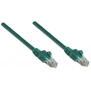 Intellinet tinklo jungiamasis laidas, Cat5e, 20 m, žalias, CCA, U/UTP, PVC, RJ45, paauksuoti kontaktai, su apsauga nuo užkabinimo, su batu, garantija visam laikui