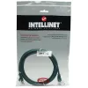 Intellinet tinklo jungiamasis kabelis, Cat5e, 15 m, žalias, CCA, U/UTP, PVC, RJ45, auksu dengti kontaktai, apsaugotas nuo užkliuvimo, su gaubtuku, viso gyvenimo garantija