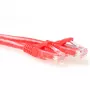 ACT Red 1 m U/UTP CAT6A jungiamasis laidas su RJ45 kištukais, apsauga nuo užkliuvimo