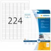 HERMA inkjet lipdukai A4 25,4x8,5 mm baltas matinis popierius 5600 vnt.