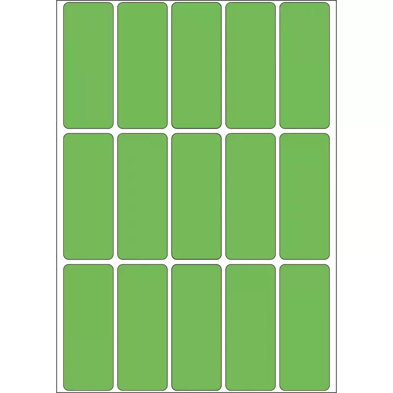 Įvairios paskirties etiketės HERMA 20x50 mm žalios matinio popieriaus rankiniam rašymui 480 vnt.