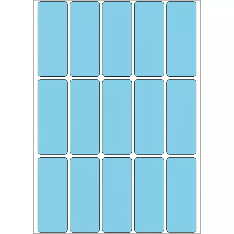 Įvairios paskirties lipdukai HERMA 2413 20x50 mm mėlyni matiniai popieriniai rankiniam rašymui