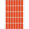 Universali etiketė HERMA 12x30 mm raudona matinė rankiniam rašymui