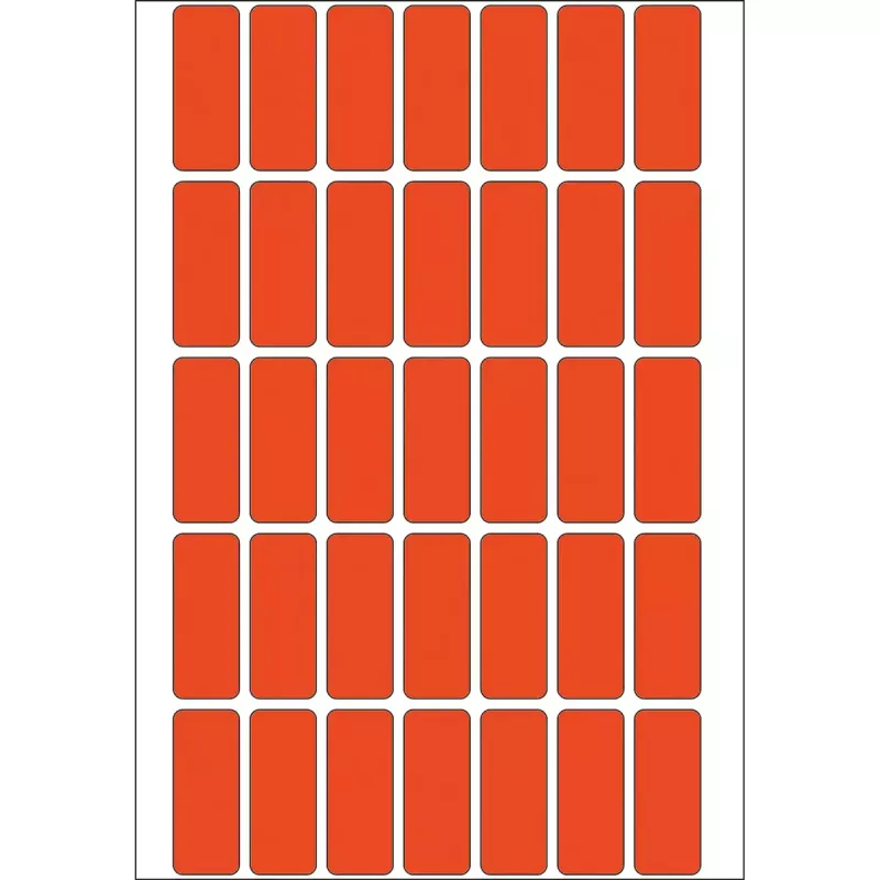 Universali etiketė HERMA 12x30 mm raudona matinė rankiniam rašymui