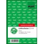 Užrašų knygelė Sigel SD014 A6 40 lapų, linijuota, kieti viršeliai, žalia/balta