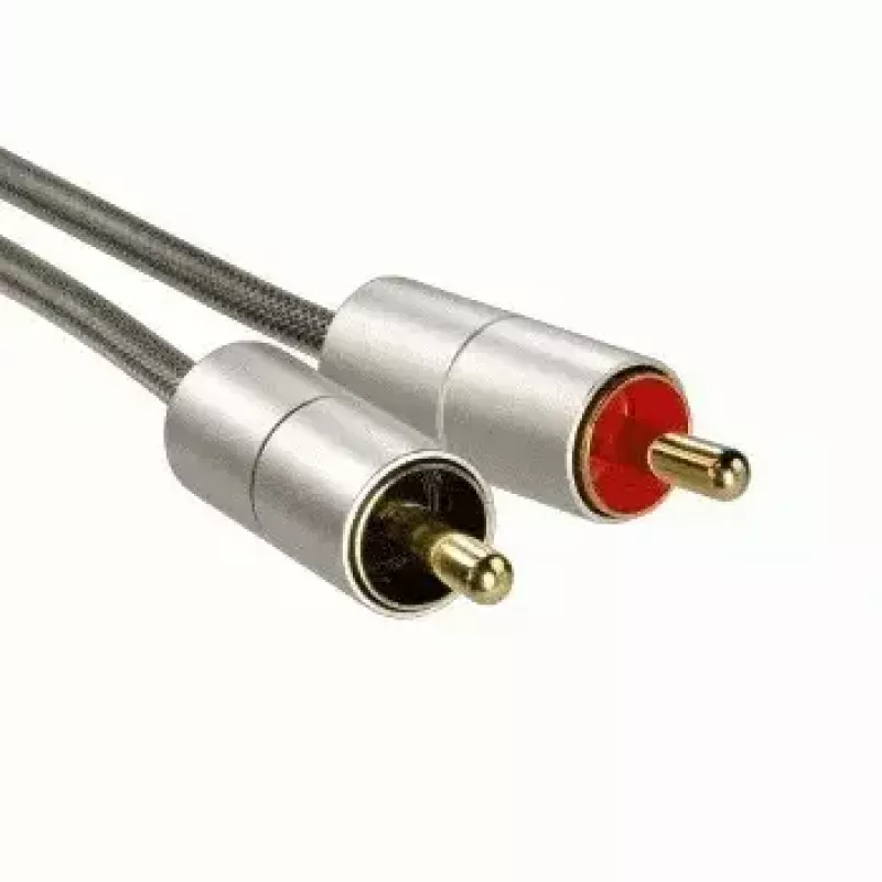Hama 00080865 garso kabelis 2 m 3,5 mm 2 x RCA sidabrinis