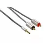 Hama 00080865 garso kabelis 2 m 3,5 mm 2 x RCA sidabrinis
