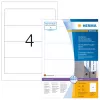 Nuimamos etiketės bylų aplankams HERMA 10141 A4 192x61 mm balta