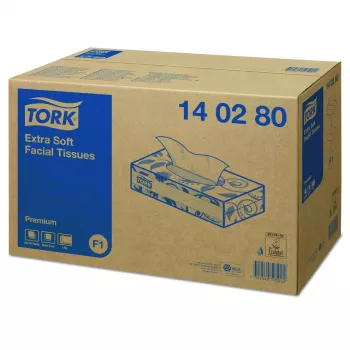 Veido servetėlės Tork 140280, minkštos, baltos, 200x209 mm