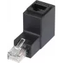 Lyties keitiklis RJ45 Renkforce RF-4087413 90° kampinis, auksuoti kontaktai