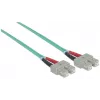Intellinet Fiber Optic Patch Cable OM3 SC/SC 3m Aqua Duplex Multimode 50/125 µm LSZH