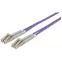 Intellinet 750899 LC/LC daugiamodis optinio pluošto kabelis, 5 m, OM4, 50/125 µm, LSZH, violetinis