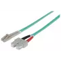 Intellinet Fiber Optic Patch Cable OM4 LC/SC 20m Violet Duplex Multimode 50/125 µm LSZH šviesolaidinis laidas