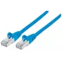 Intellinet tinklo jungiamasis laidas, Cat6A, 15 m, mėlynas, varis, S/FTP, LSOH / LSZH, PVC, RJ45, paauksuoti kontaktai, be užkablių, su gaubtuku, garantija visam laikui