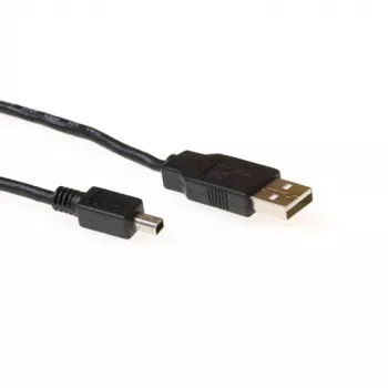 USB kabelis ACT USB 2.0 A kištukas – USB mini B kištukas 1,80 m