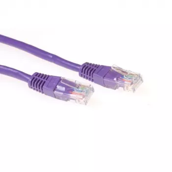 ACT Purple 15 metrų U/UTP CAT6 jungiamasis kabelis su RJ45 jungtimis