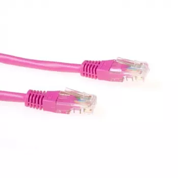 ACT Pink 15 metrų U/UTP CAT6 pataisos laidas su RJ45 jungtimis