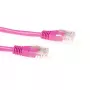 ACT Pink 20 metrų U/UTP CAT6 jungiamasis laidas su RJ-45 jungtimis