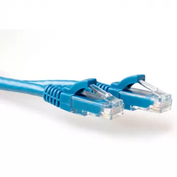 ACT Blue 20 metrų U/UTP CAT6A pataisos laidas su apsauga nuo užkliuvimo ir RJ45 jungtimis