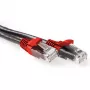 ACT Black 1,5 m U/UTP CAT6A kryžminis (cross) RJ45 jungiamasis kabelis