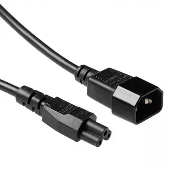 Maitinimo laidas C14 - C5 juodas 0,5 m ACT Powercord AK5218