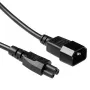 Maitinimo laidas C14 - C5 juodas 0,5 m ACT Powercord AK5218