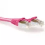 ACT Pink 2.00 m SFTP CAT6A jungiamasis kabelis su apsauga nuo užkliuvimo ir RJ45 jungtimis