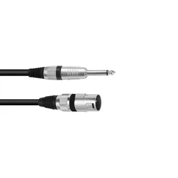 Audio kabelis Omnitronic 3022519D 10 m XLR 3-pin 6,35 mm juodas