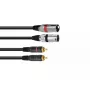 Garso kabelis Omnitronic 3022522D 3 m 2 x XLR 2 x RCA juodas