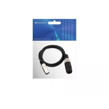 Audio kabelis Omnitronic 30225590 Speakon XLR 1m Juodas
