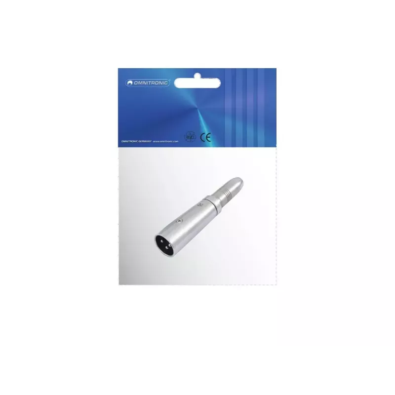 Adapteris XLR 3-pin į 6,3 mm lizdą Omnitronic 30226500
