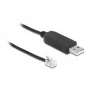 DeLOCK 66738 USB į RS-232 RJ10 adapterinis kabelis Meade Autostar teleskopams