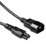 Maitinimo laidas C14 – C5 1m ACT juodas 250V 2.5A