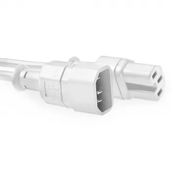 ACT maitinimo laidas C14 - C15 baltas 2 m